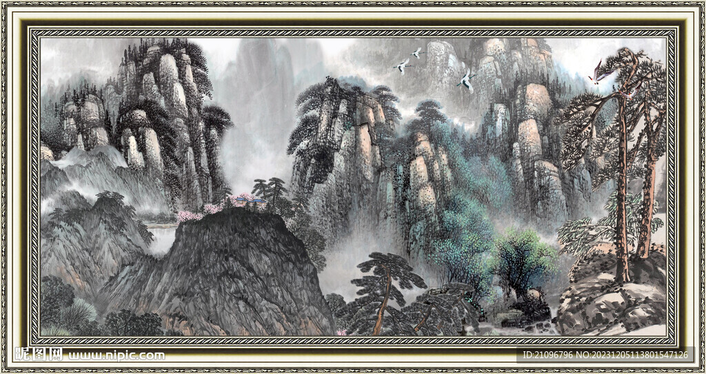 巨幅山水画