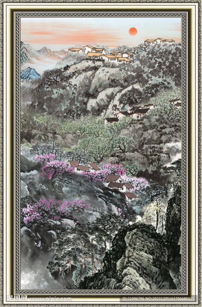 巨幅山水画