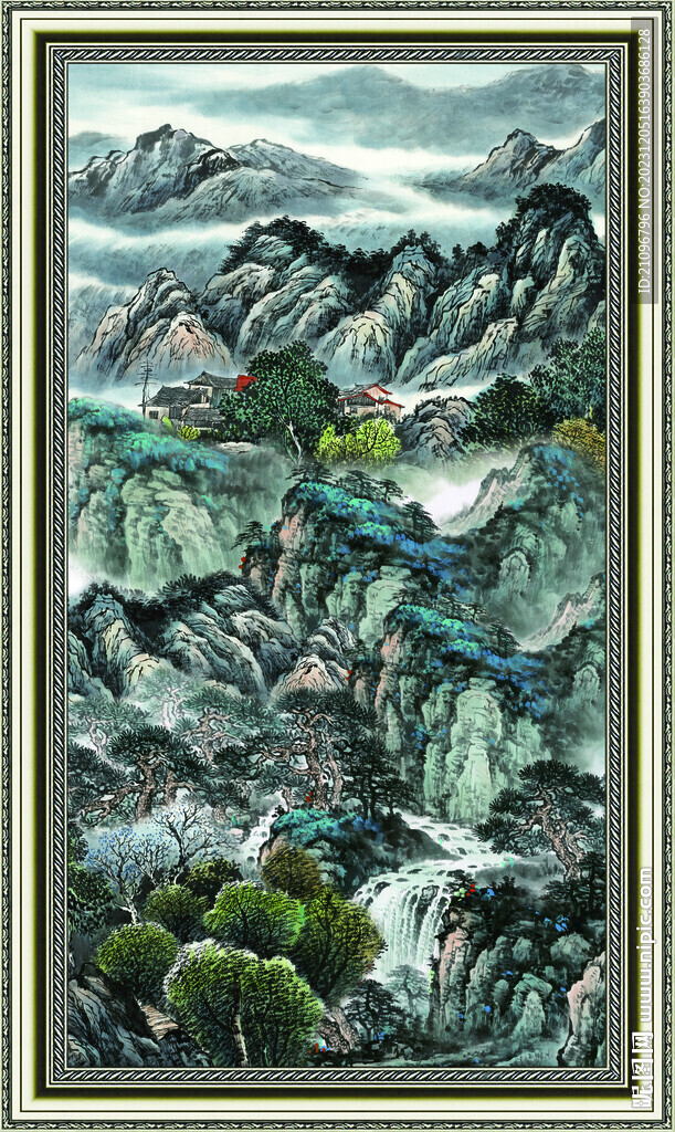 巨幅山水画 