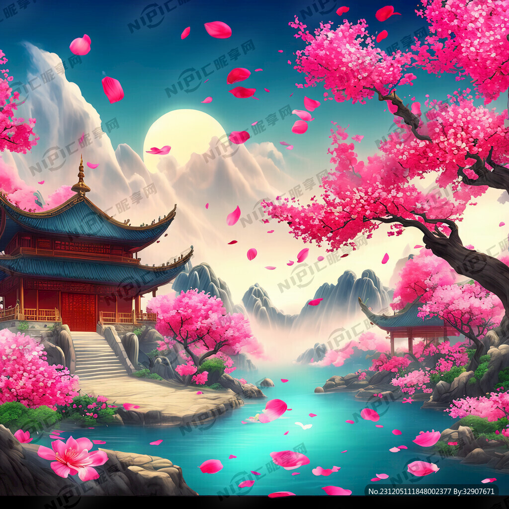 游戏梦幻唯美新中式风景 超高清