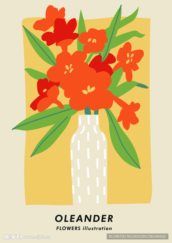 手绘花朵花卉         