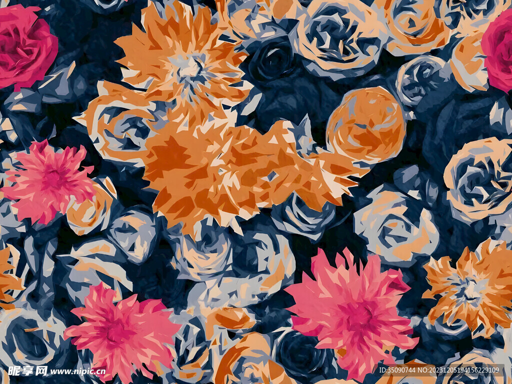 手绘花