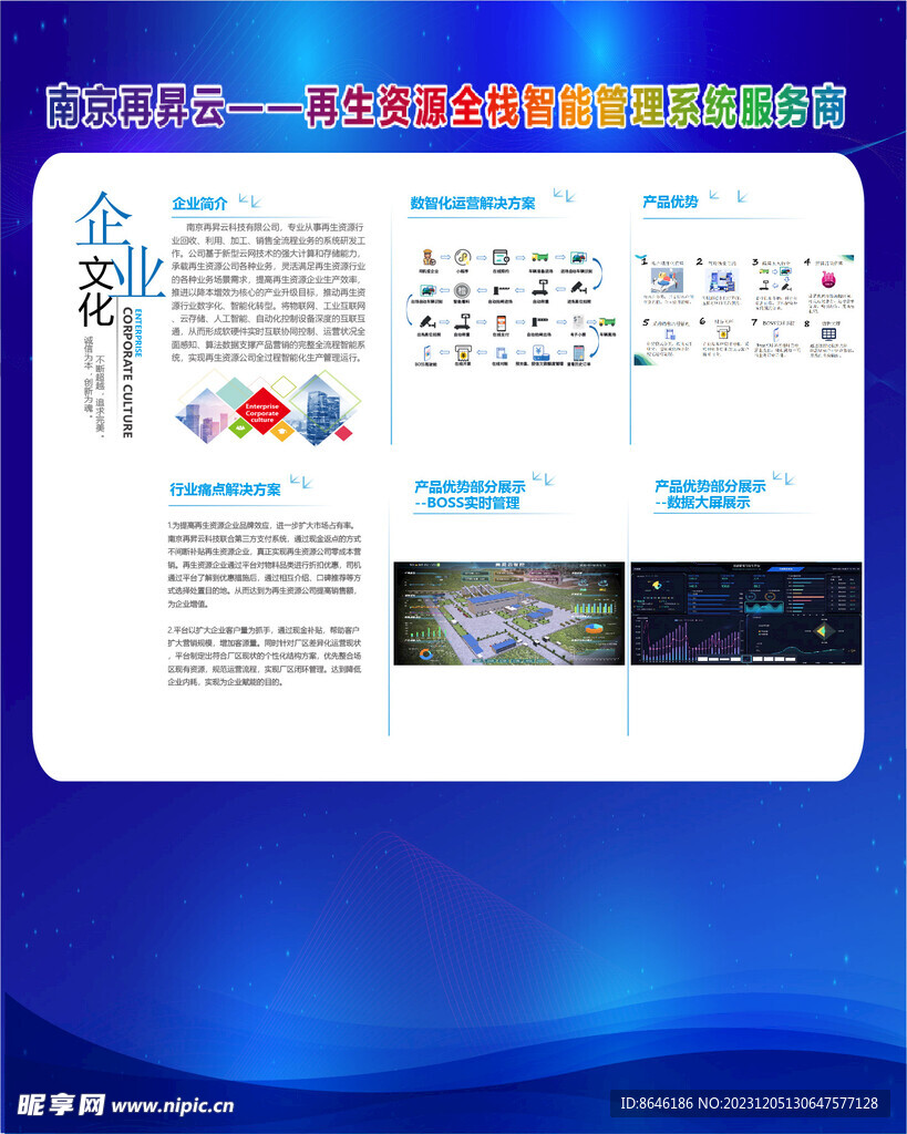 科技公司背景板