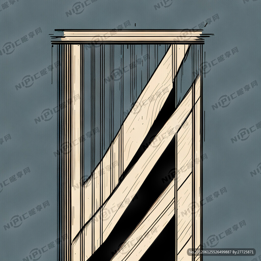 简单线条 木条 薪
