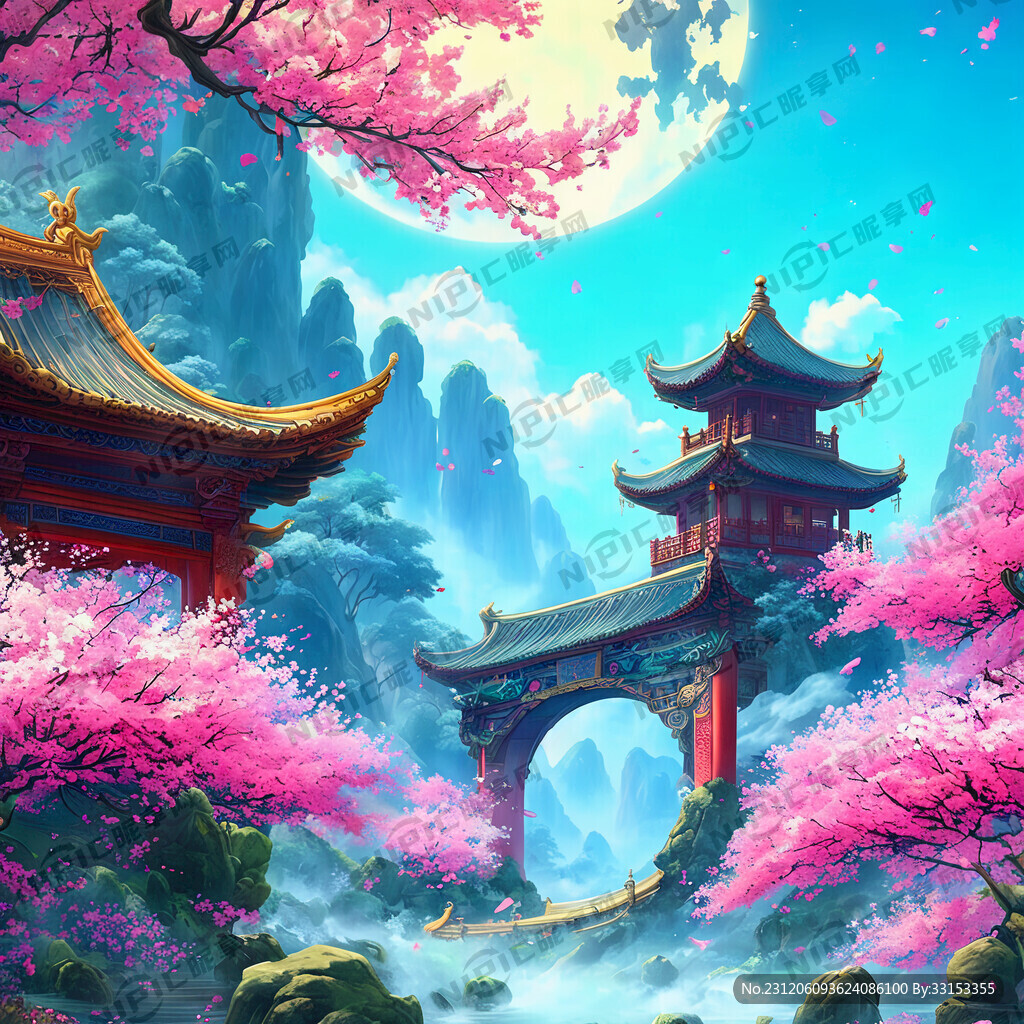 游戏梦幻唯美新中式风景 超高清