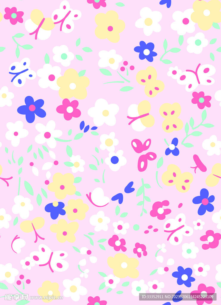 小碎花 蝴蝶