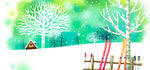 冬季下雪场景         