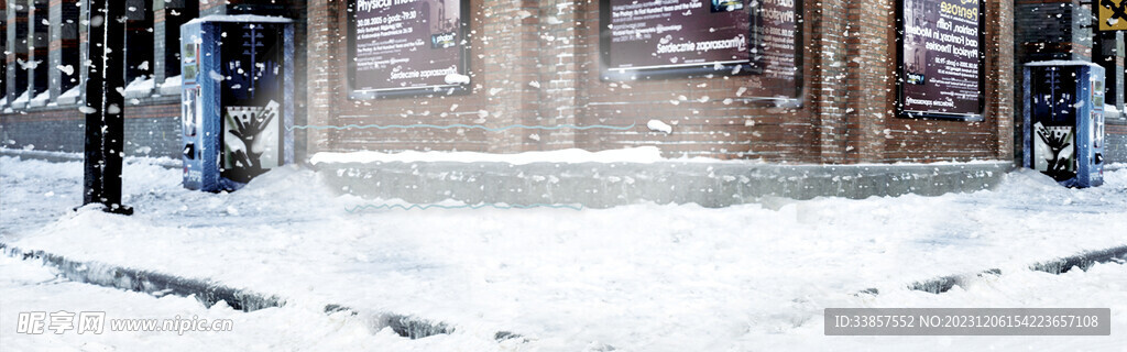 冬季下雪场景         