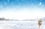 冬季下雪场景         