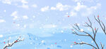 冬季下雪场景         