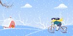 冬季下雪场景         