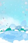 冬季下雪场景         