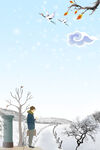 冬季下雪场景         