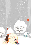 冬季下雪场景         