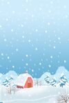 冬季下雪场景         