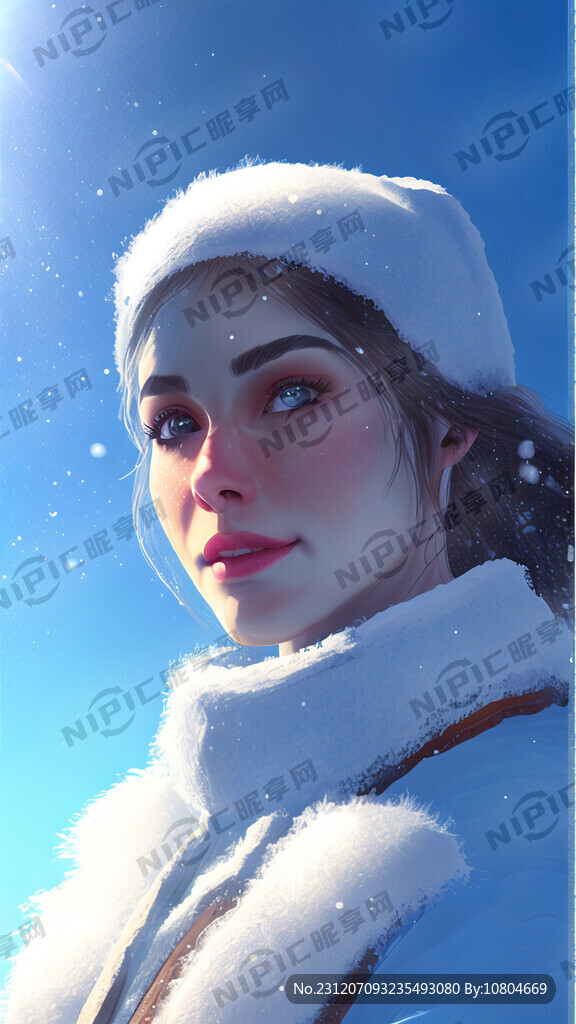 大雪 蓝天 阳光