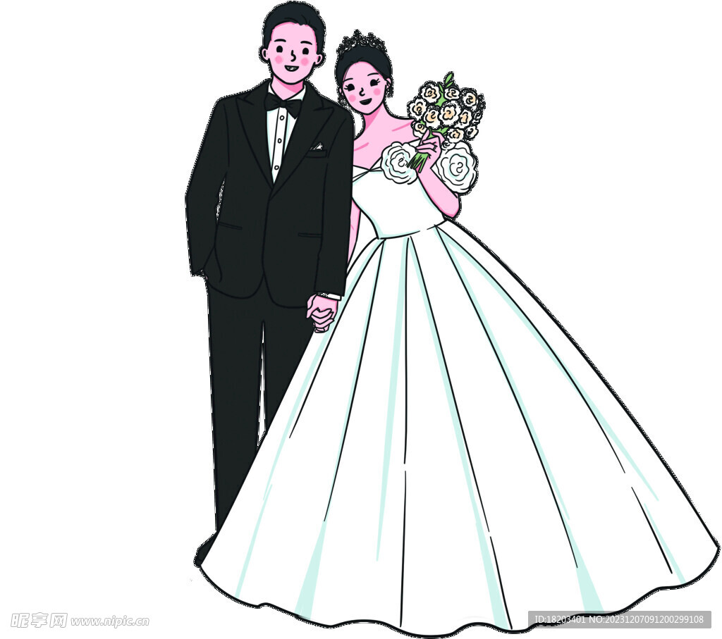 婚礼人物 立牌