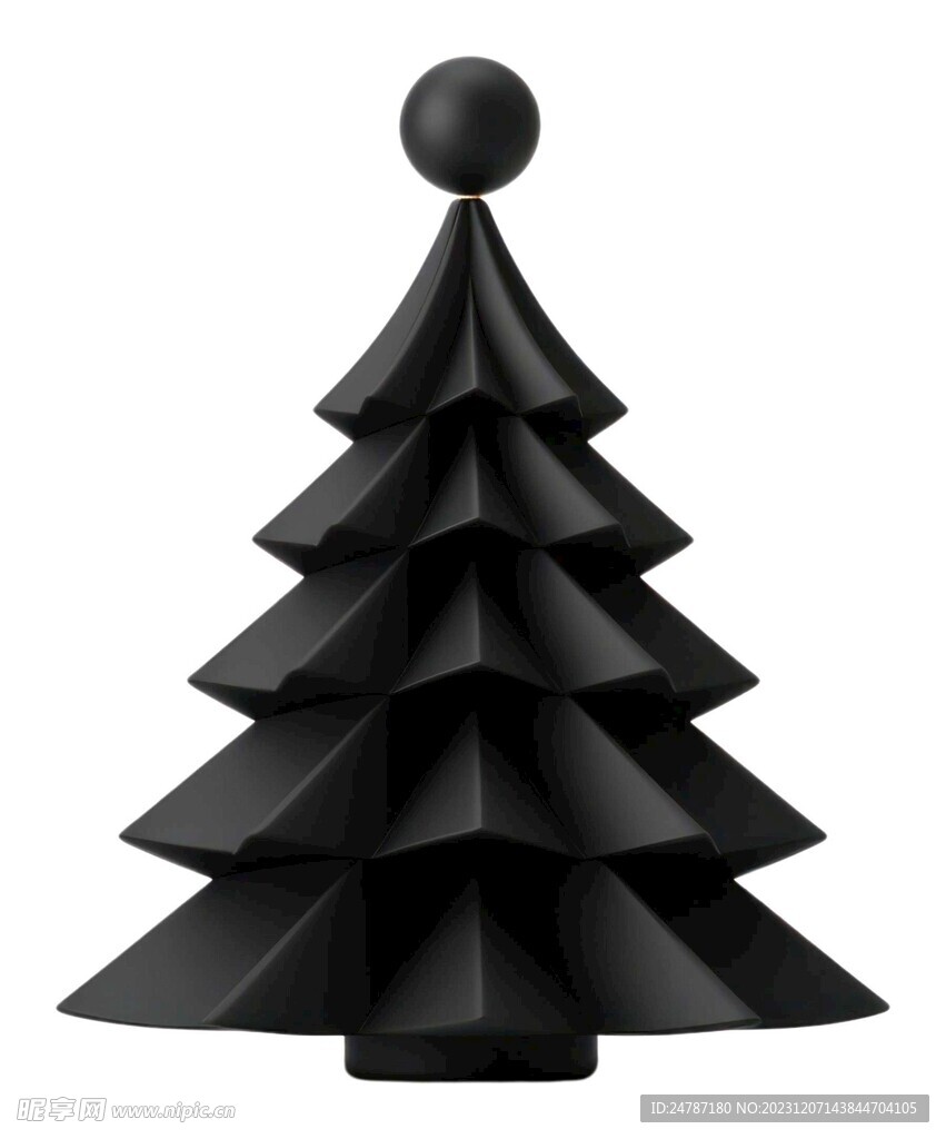 黑色圣诞树