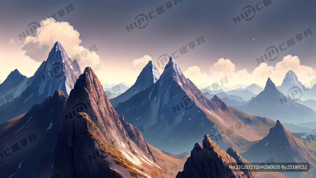 一座山上有三个山峰