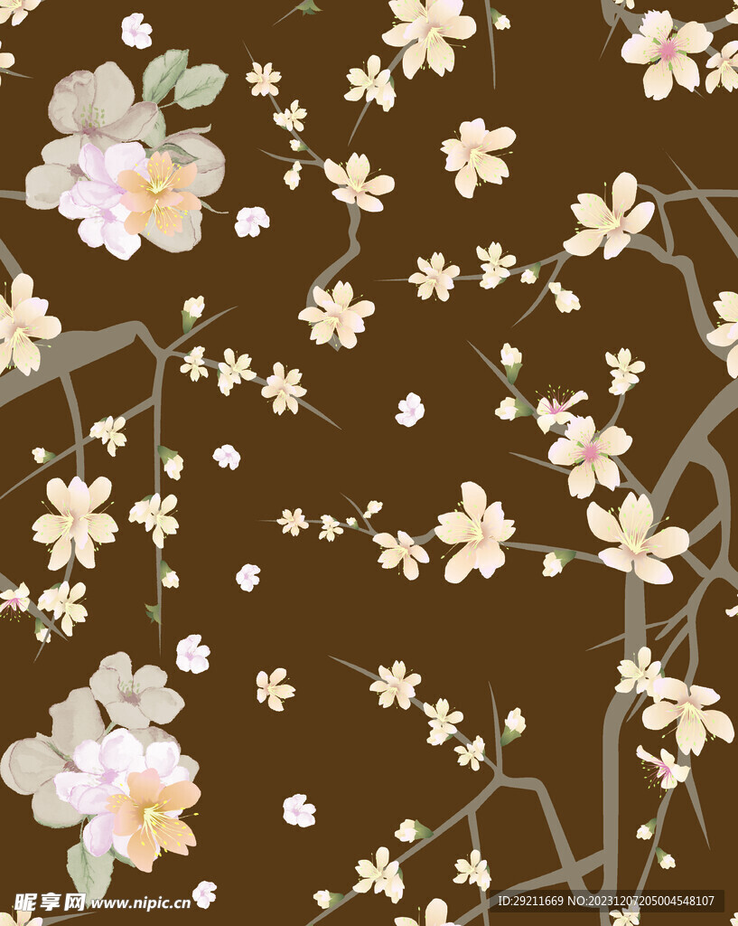 手绘花