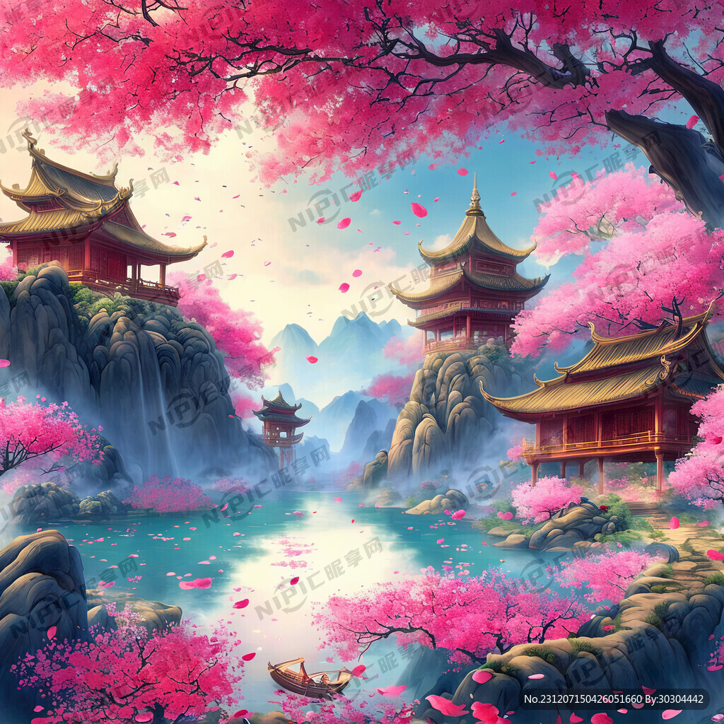 游戏梦幻唯美新中式风景 超高清