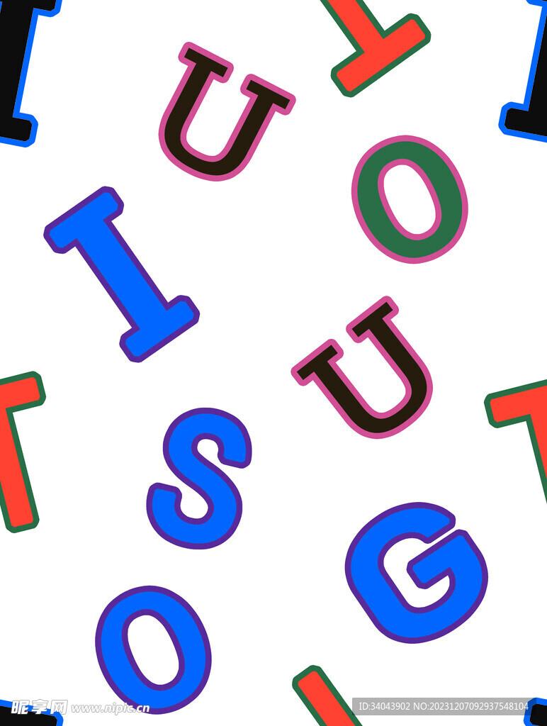 卡通字母