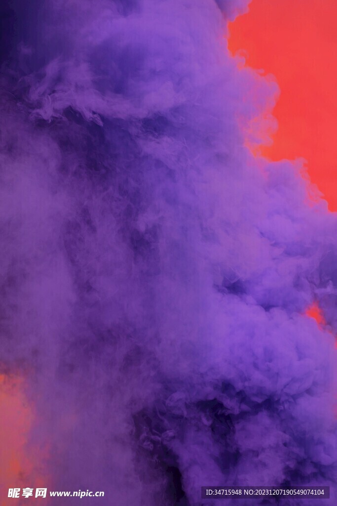 紫色渐变3d烟雾背景