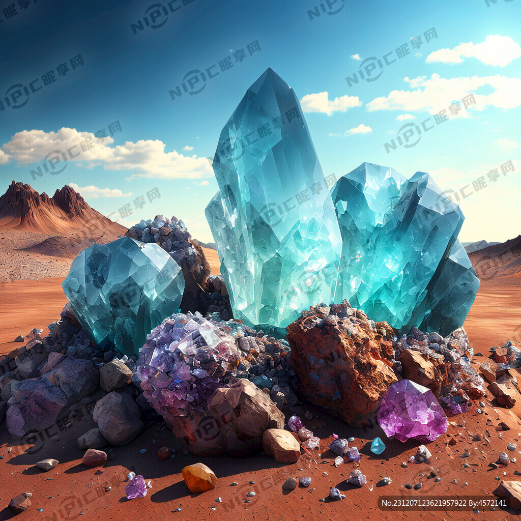 岩石 矿山 沙漠 晶体 水晶