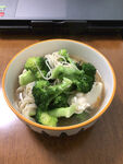 西蓝花煮面条