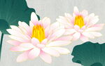 荷花背景墙