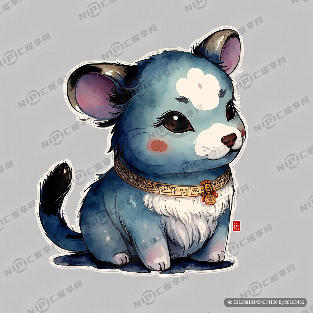 十二个生肖 独立 可爱 卡通