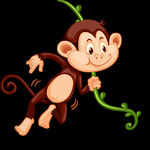 卡通可爱小猴子小动物