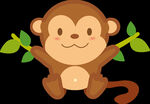 卡通可爱小猴子小动物