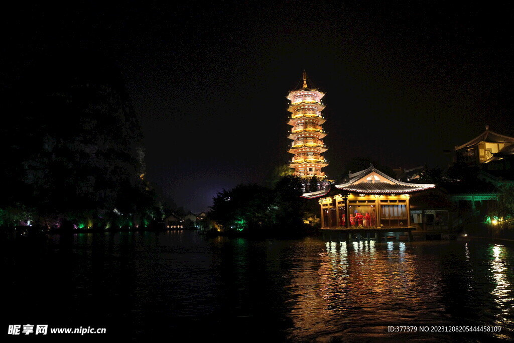 木龙湖夜景