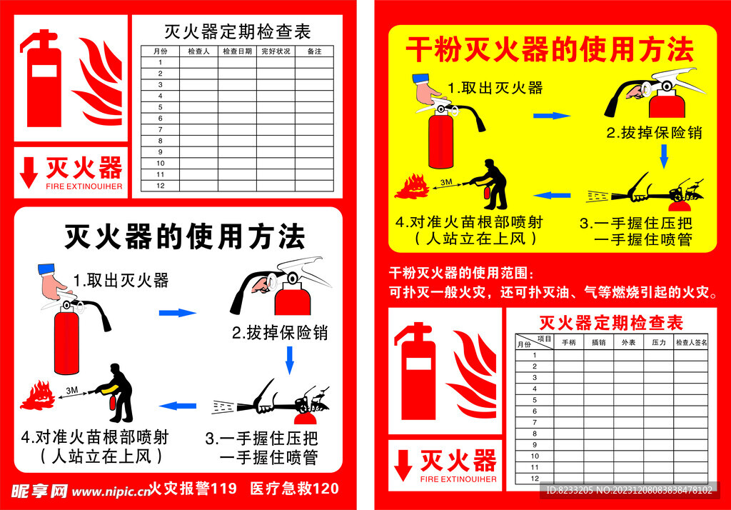 灭火器使用方法