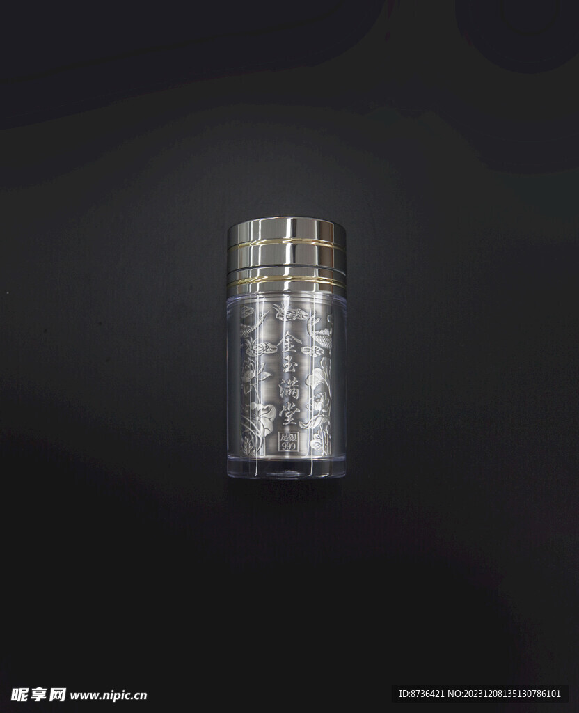 足银内胆保温银杯金玉满堂