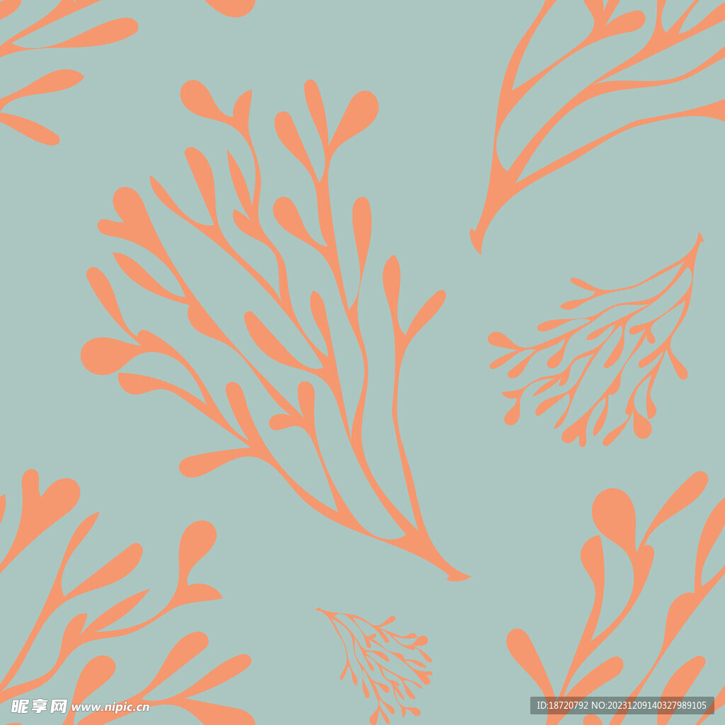 植物森系底纹