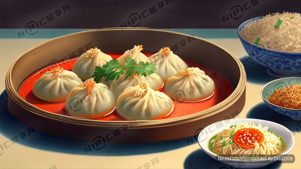 放在桌子上的潮州美食