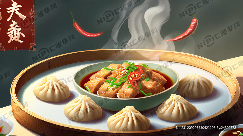 放在桌子上的潮州美食