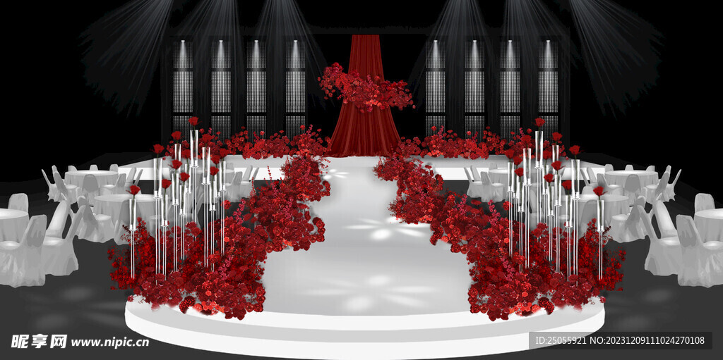 红色水晶婚礼