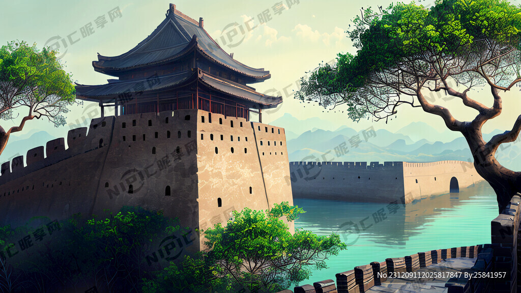 万里长城 红树林 左边迎客松