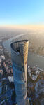 上海中心环球金融大厦航拍全景