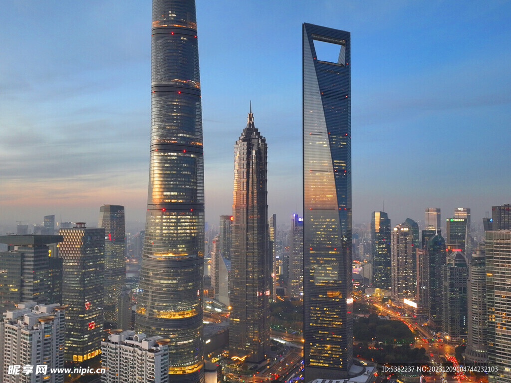 上海中心环球金融大厦航拍