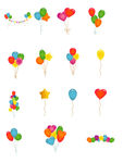 节日庆祝气球小清新标签图标免扣