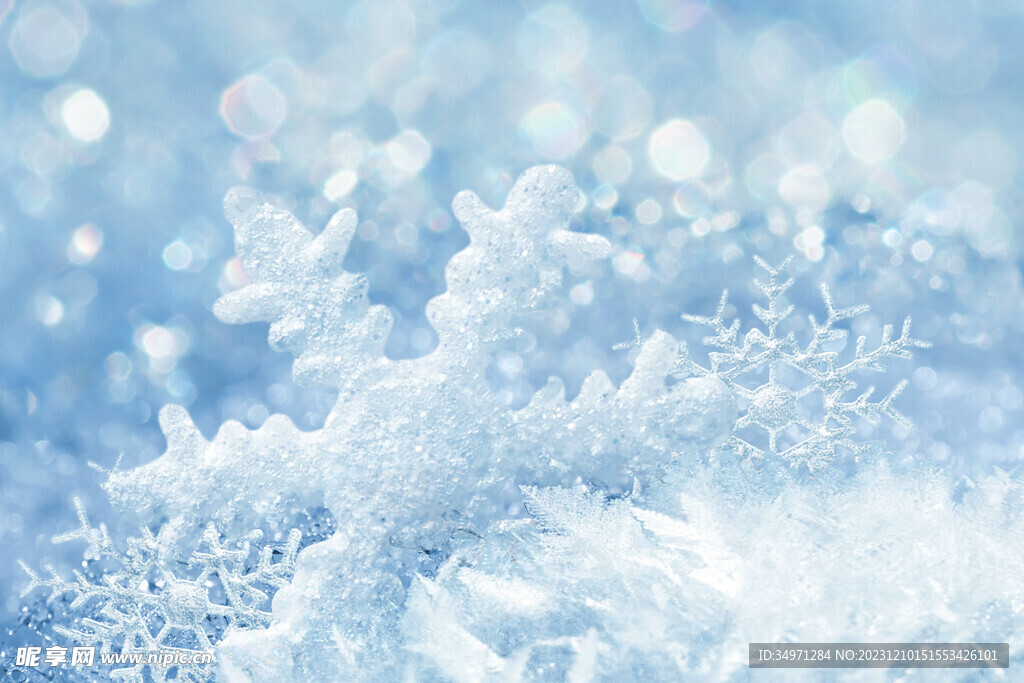  雪花素材图片