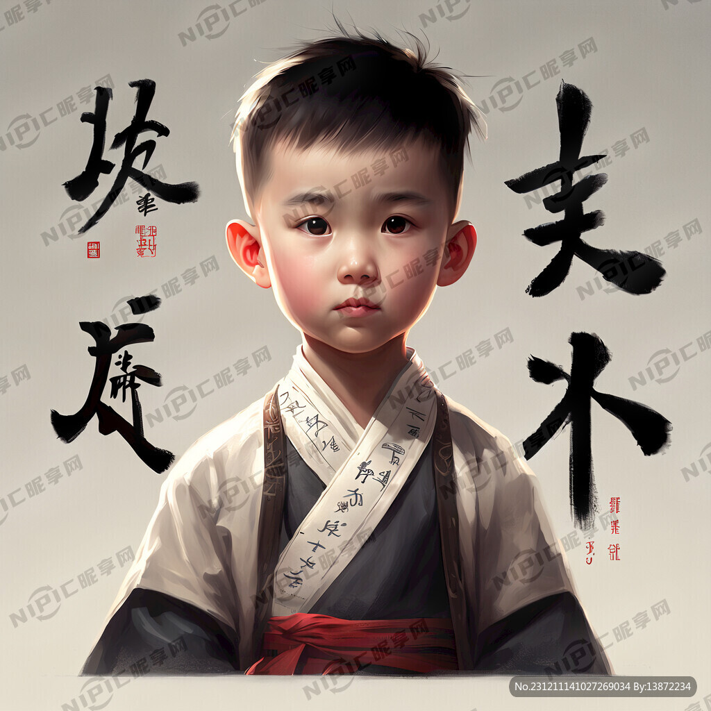 男孩 出现汉字南。