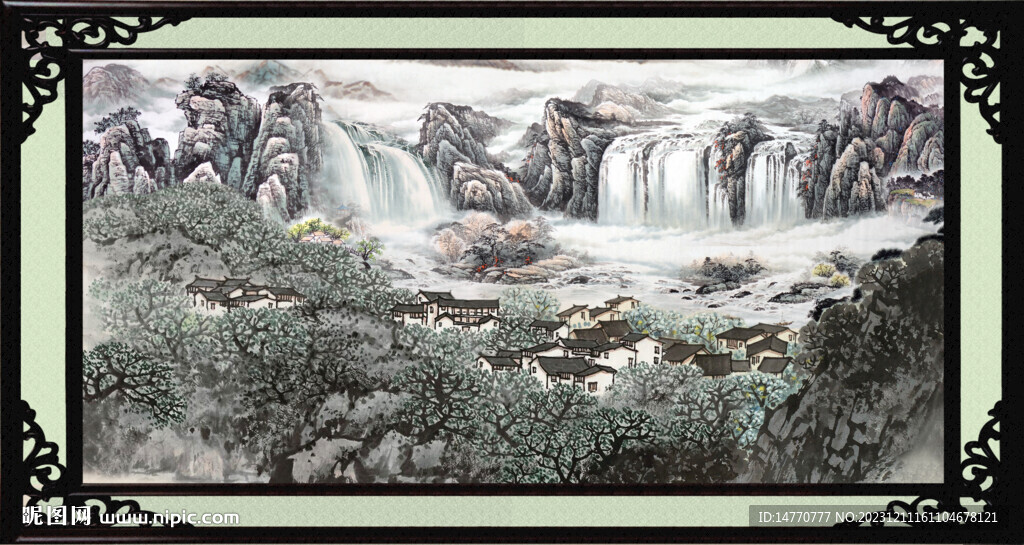 办公室山水画