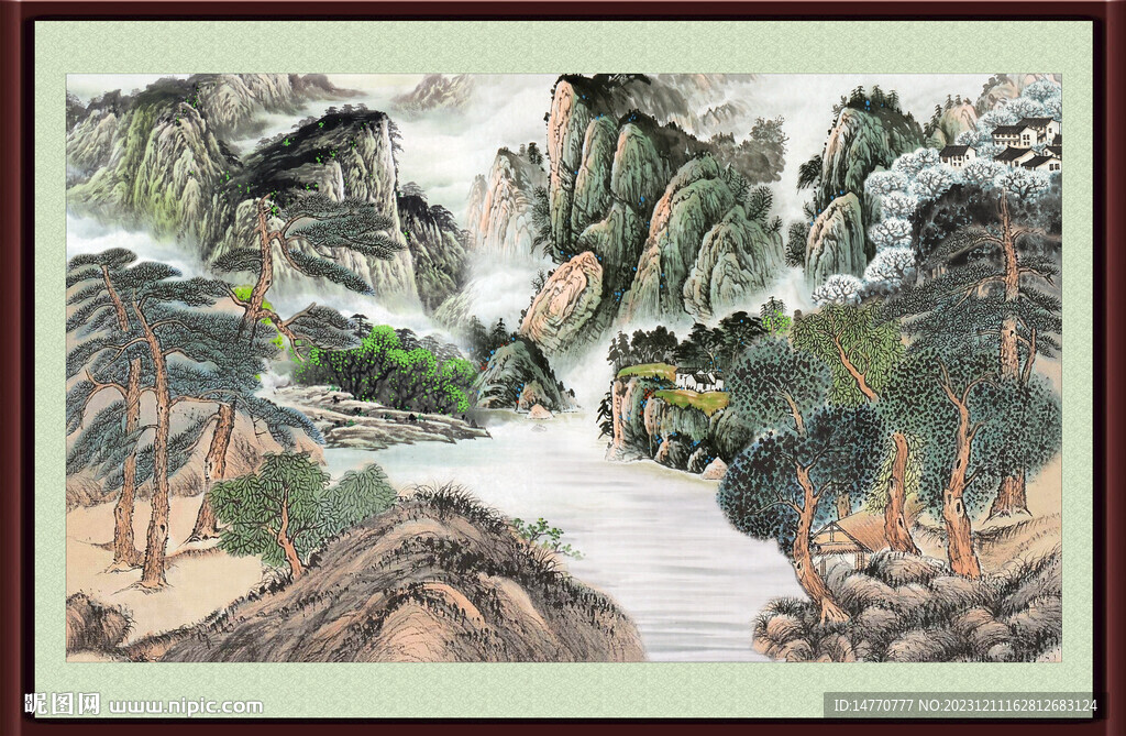 巨幅山水画 