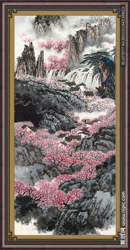 客厅山水画 