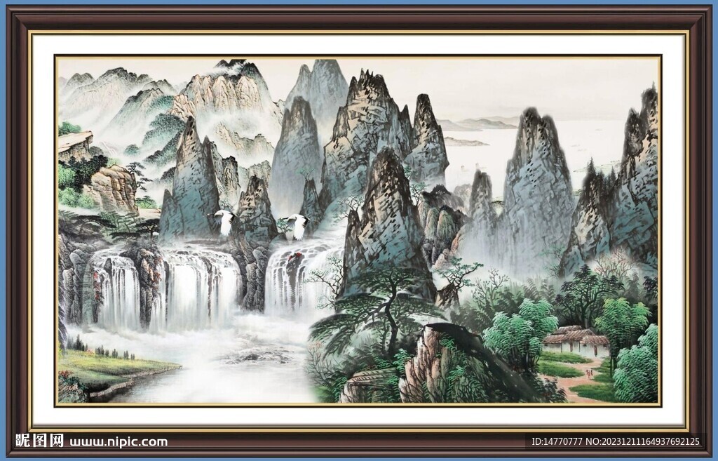 客厅山水画 
